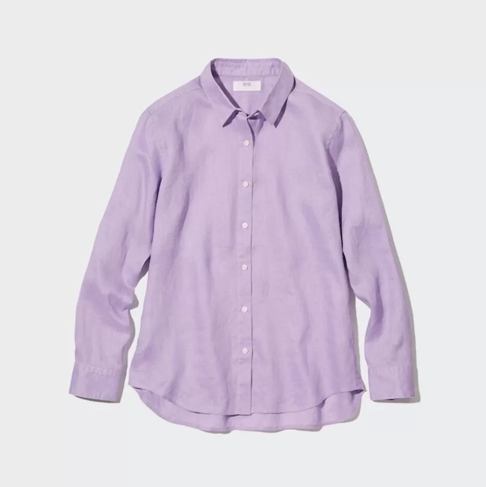 UNIQLO Hemden & Blusen*100 % Premium Leinen Langarm Bluse