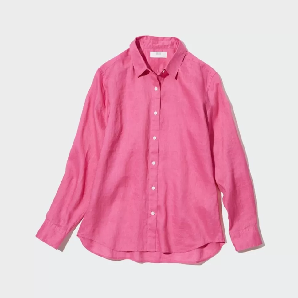 UNIQLO Hemden & Blusen*100 % Premium Leinen Langarm Bluse