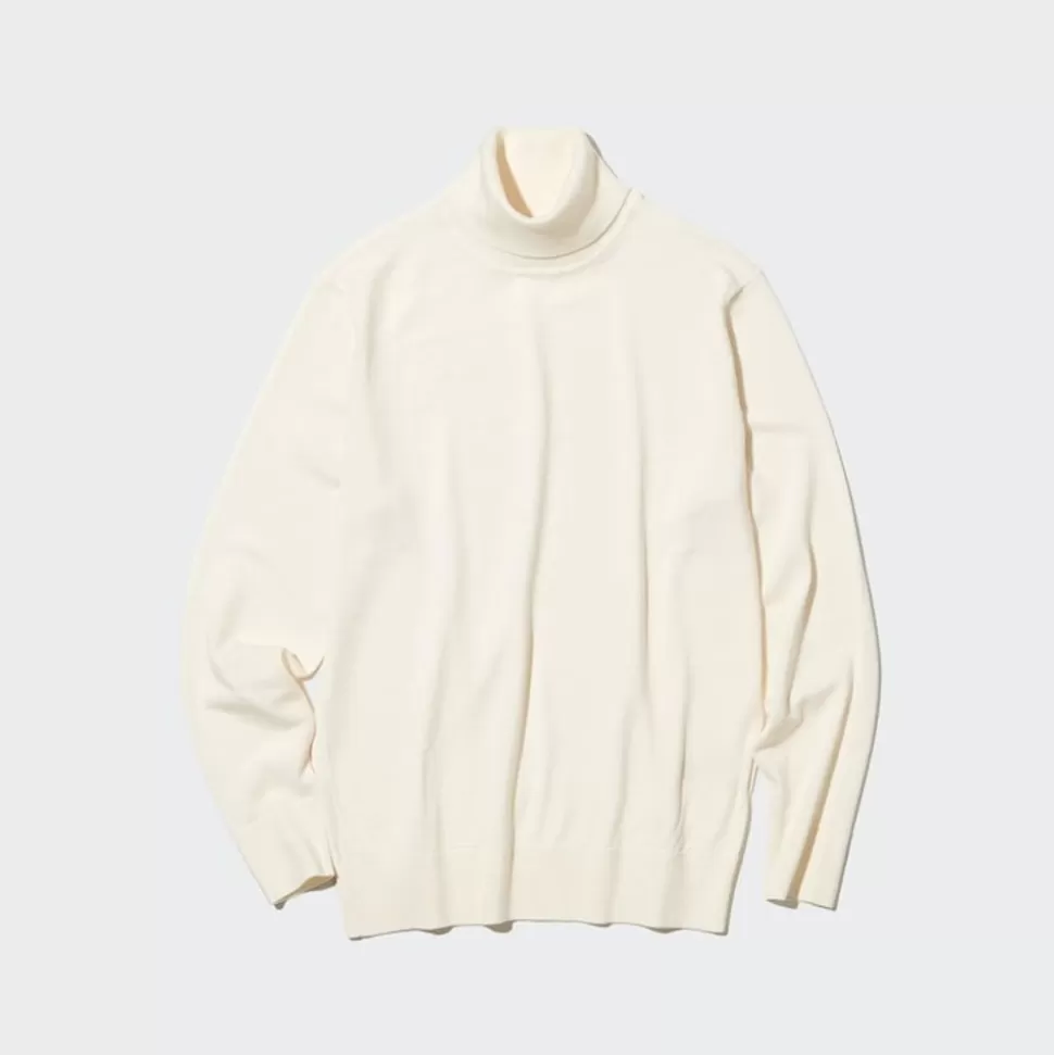 UNIQLO Pullover & Strickjacken*100% Extra Feine Merinowolle Rollkragenpullover