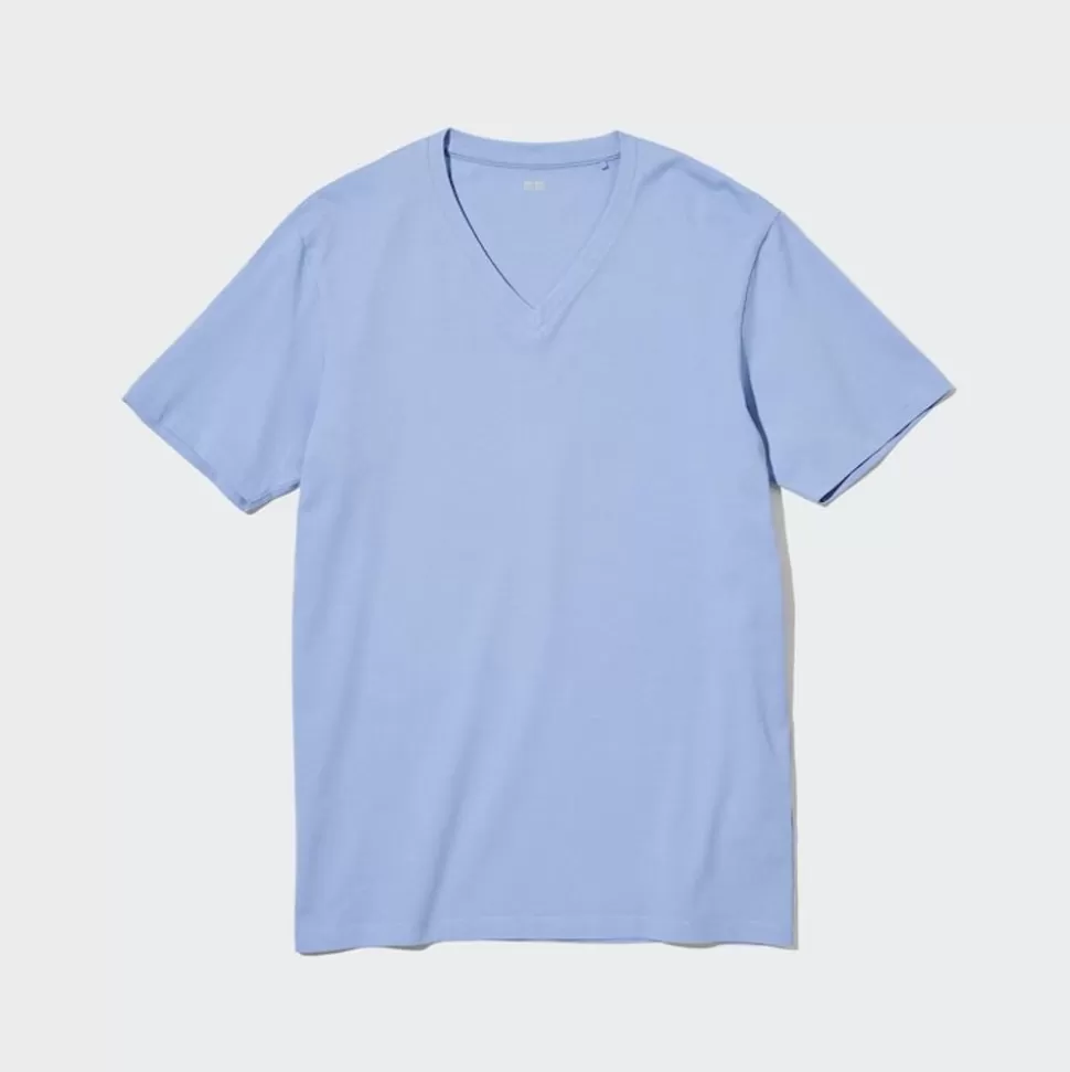 UNIQLO T-Shirts & Oberteile*100% Supima Baumwolle T-Shirt Mit V-Ausschnitt