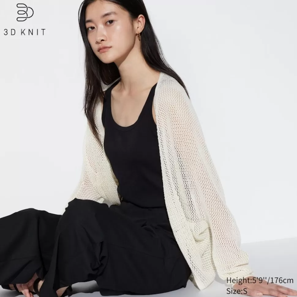 UNIQLO Pullover & Strickjacken*3D Knit Nahtlose Mesh Strickjacke