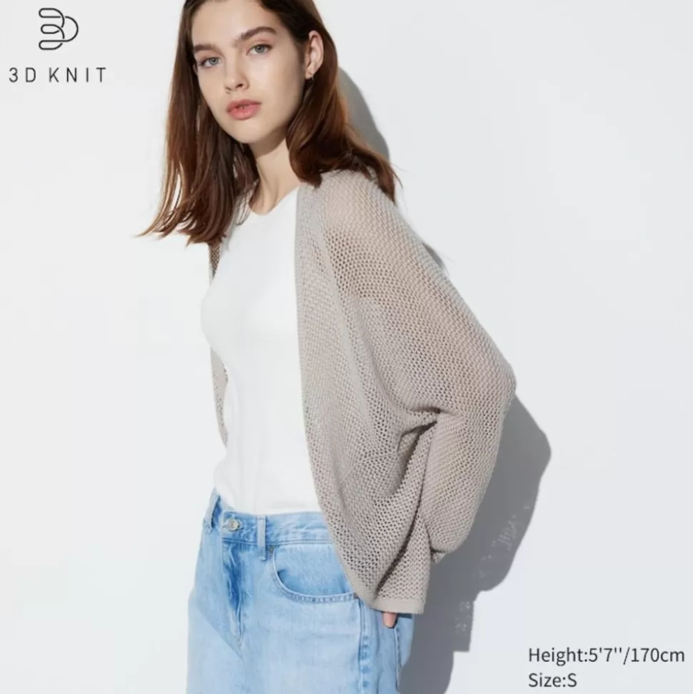 UNIQLO Pullover & Strickjacken*3D Knit Nahtlose Mesh Strickjacke