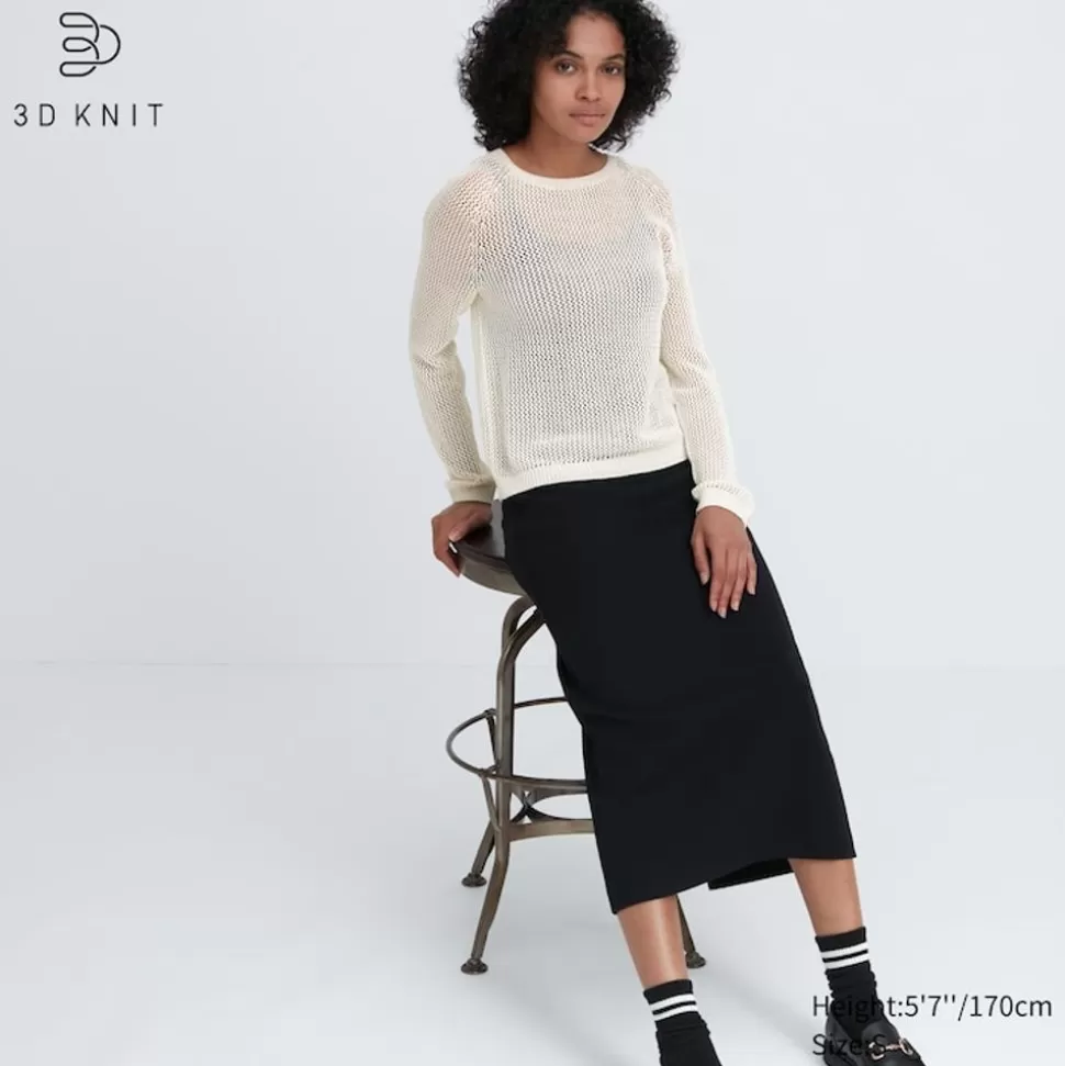UNIQLO Pullover & Strickjacken*3D Knit Nahtloser Mesh Pullover