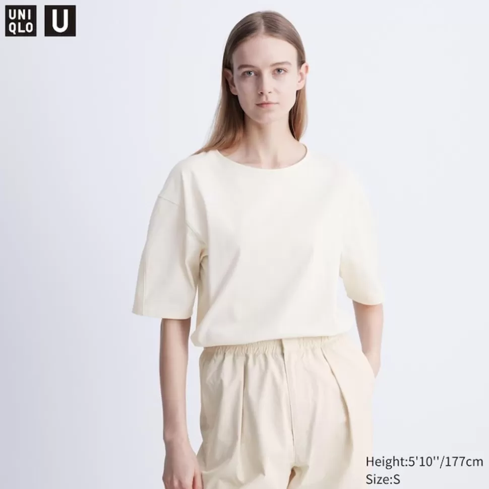 UNIQLO T-Shirts & Oberteile*Airism Baumwolle T-Shirt (Relaxed Fit)
