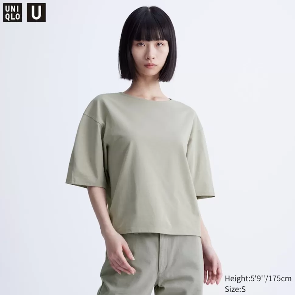 UNIQLO T-Shirts & Oberteile*Airism Baumwolle T-Shirt (Relaxed Fit)
