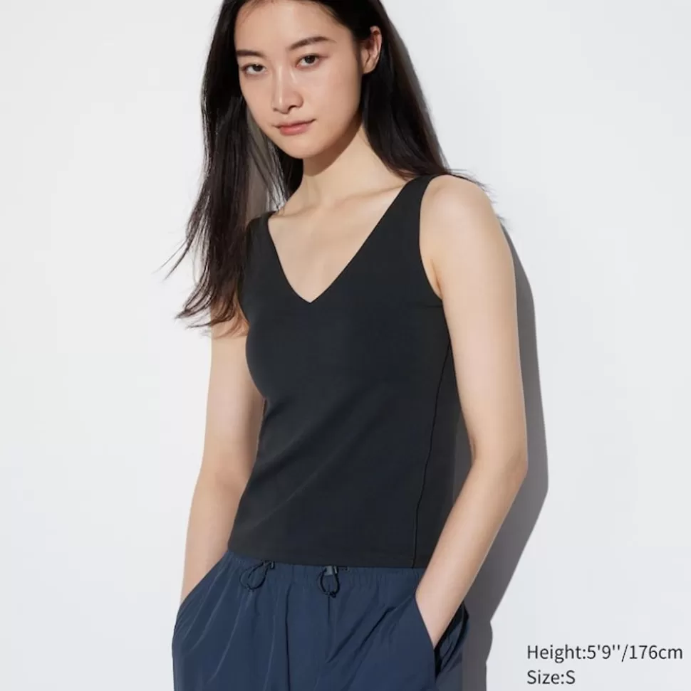 UNIQLO T-Shirts & Oberteile*Airism Bh-Tanktop Mit V-Ausschnitt