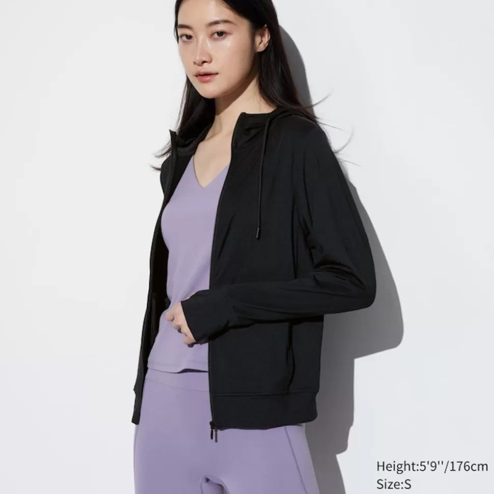 UNIQLO Sweatshirts, Hoodies & Jogginghosen*Airism Mesh Sweatjacke Mit Kapuze Und Uv-Schutz
