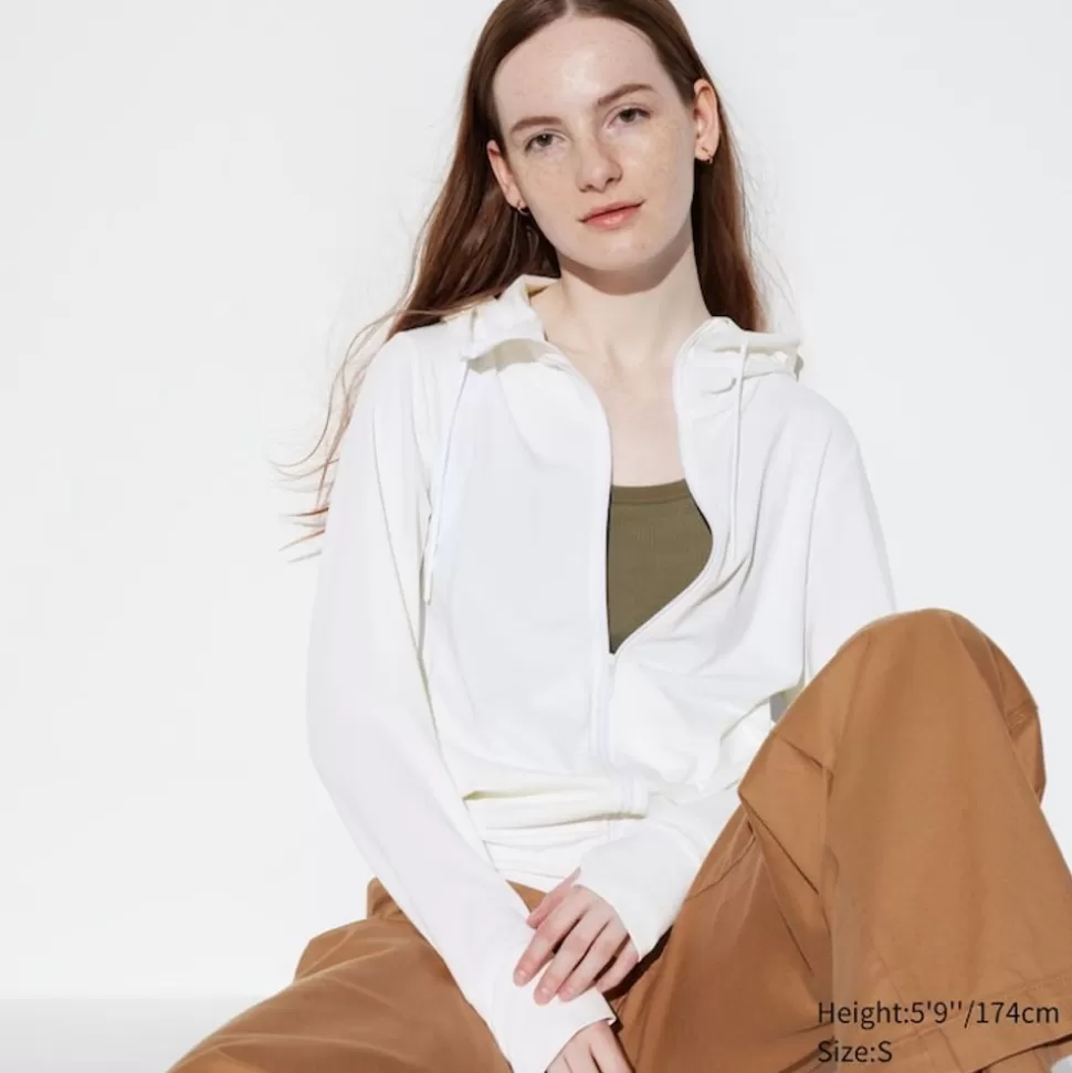 UNIQLO Sweatshirts, Hoodies & Jogginghosen*Airism Mesh Sweatjacke Mit Kapuze Und Uv-Schutz