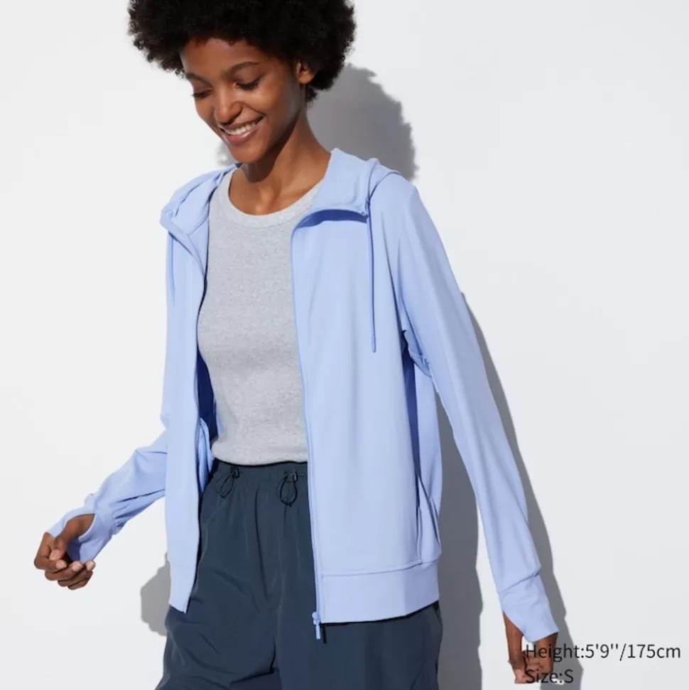 UNIQLO Sweatshirts, Hoodies & Jogginghosen*Airism Mesh Sweatjacke Mit Kapuze Und Uv-Schutz
