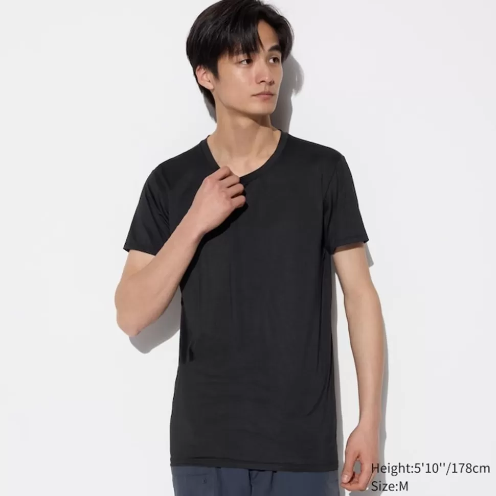 airism_tshirt_2.webp UNIQLO T-Shirts & Oberteile*Airism T-Shirt