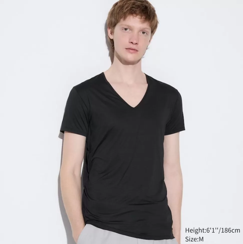 UNIQLO Loungewear & Pyjamas*Airism T-Shirt Mit V-Ausschnitt