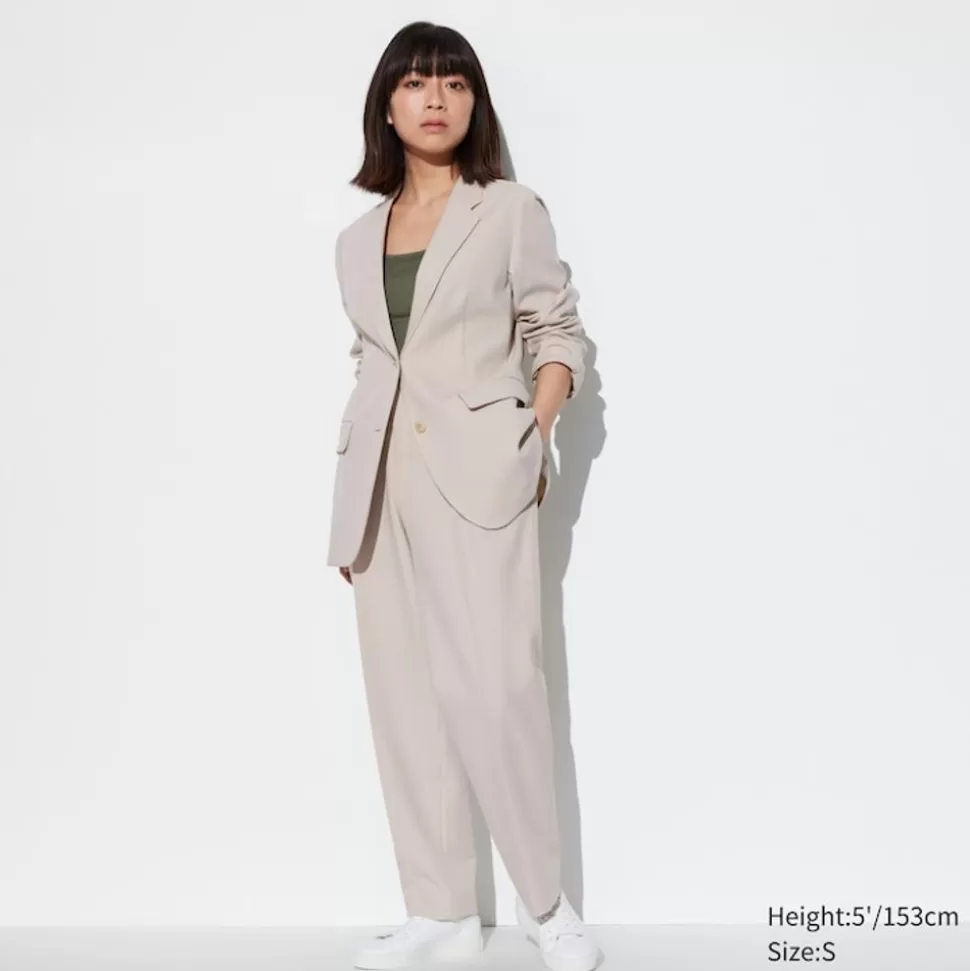 UNIQLO Hosen, Leggings & Jogginghosen*Airsense Bundfaltenhose (Kurz)