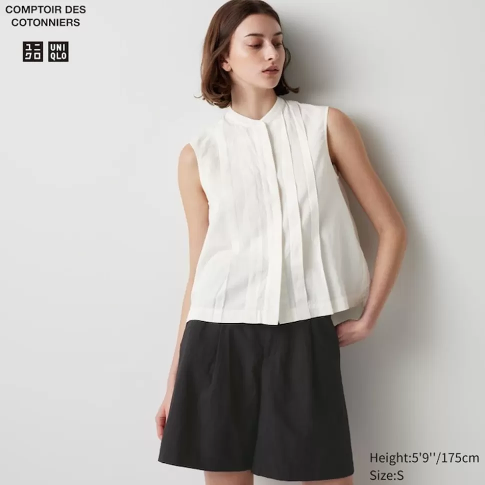 UNIQLO Hemden & Blusen*Armellose Leinenmix Bluse