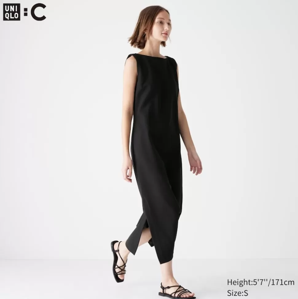 UNIQLO Kleider, Jumpsuits & Overalls*Armelloses Krepp Jersey Kleid
