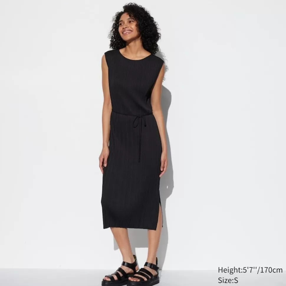 UNIQLO Kleider, Jumpsuits & Overalls*Armelloses Plisseekleid