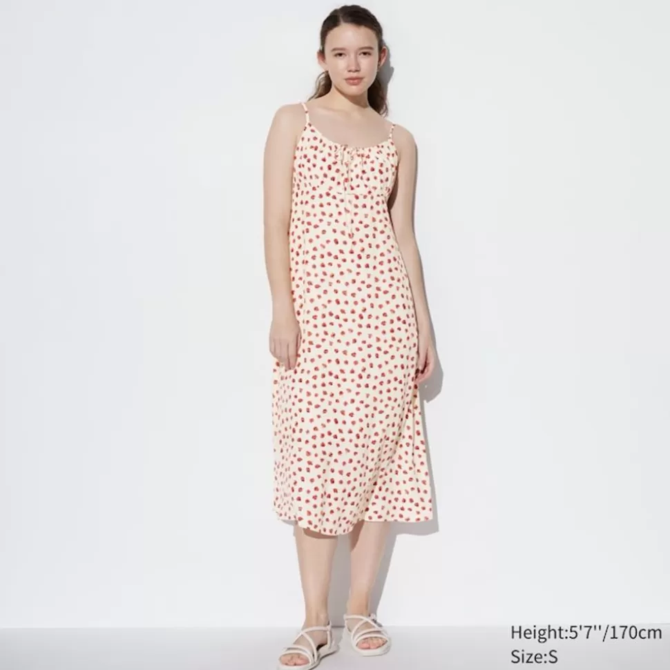 UNIQLO Kleider, Jumpsuits & Overalls*Ausgestelltes Gemustertes Tragerkleid
