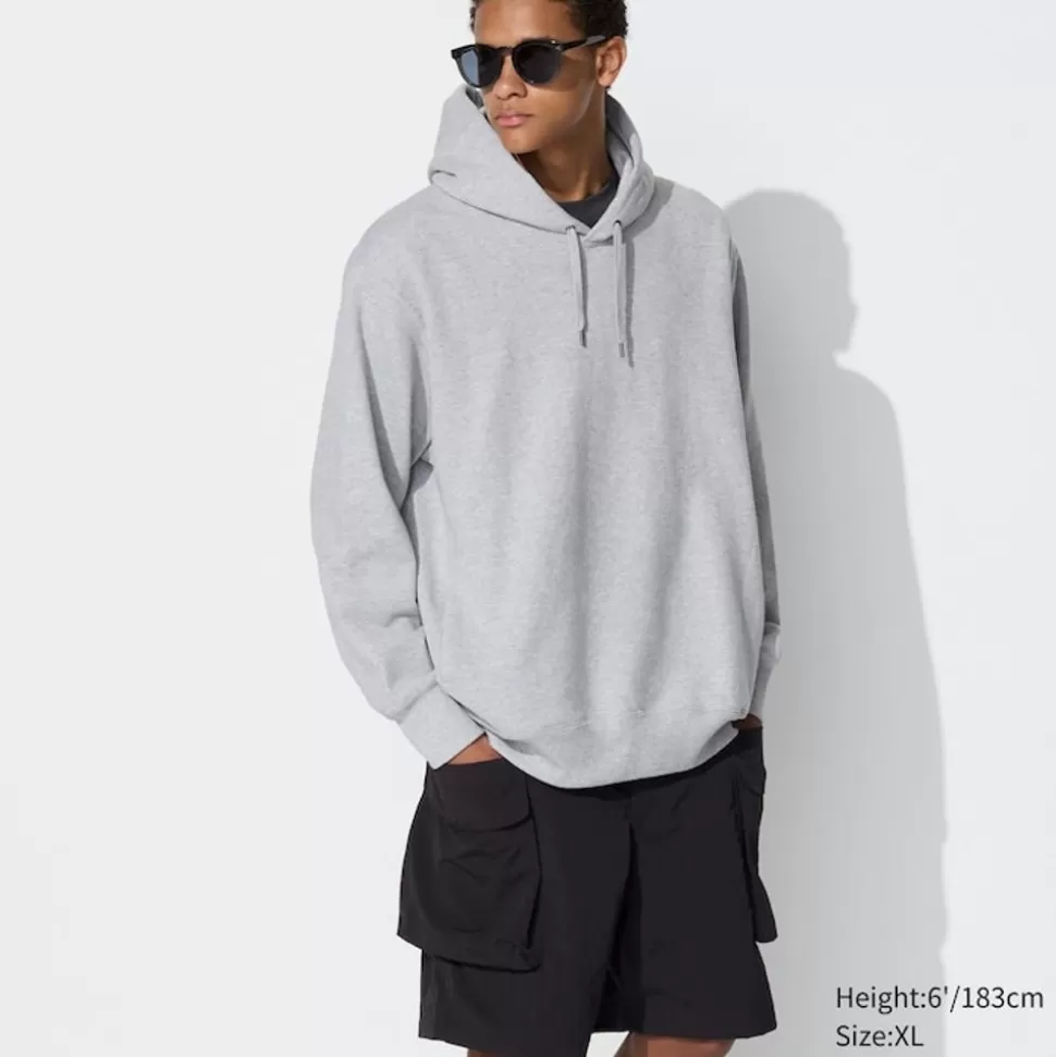 UNIQLO Loungewear & Pyjamas*Baumwolle Hoodie Grau