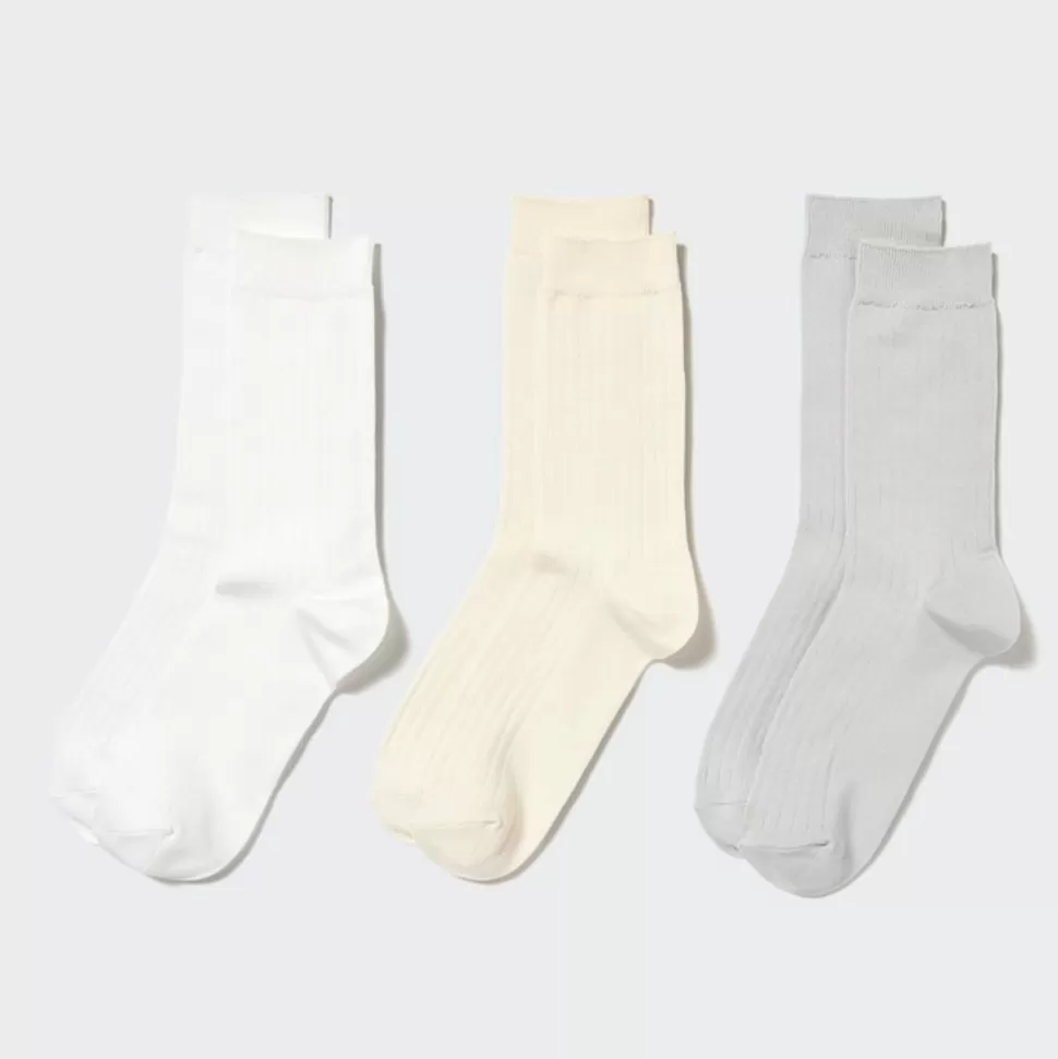 UNIQLO Socken, Strumpfhosen & Leggings*Breitgerippte Socken (3 Paar)