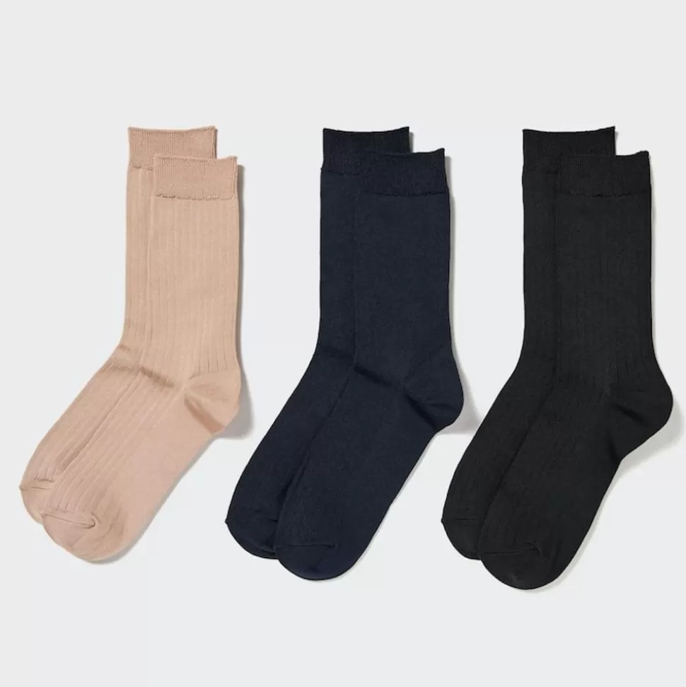 UNIQLO Socken, Strumpfhosen & Leggings*Breitgerippte Socken (3 Paar)