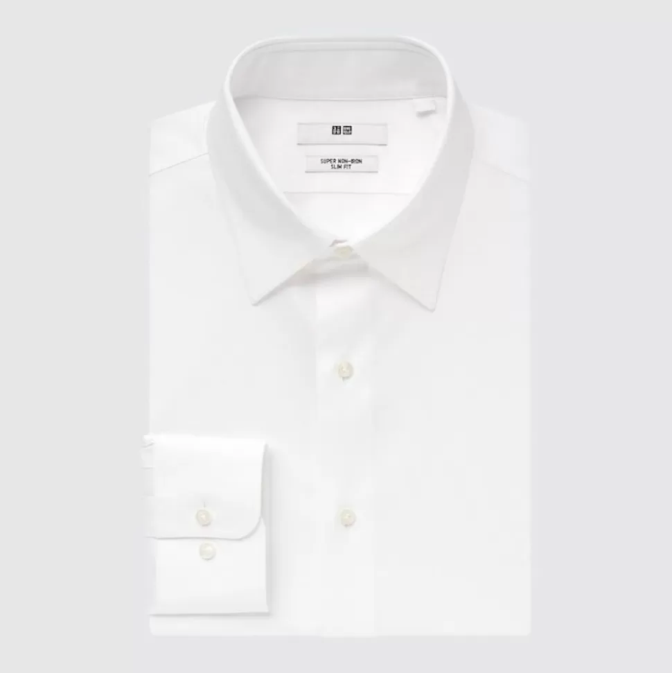 UNIQLO Hemden*Bugelfreies Langarm Hemd (Slim Fit)