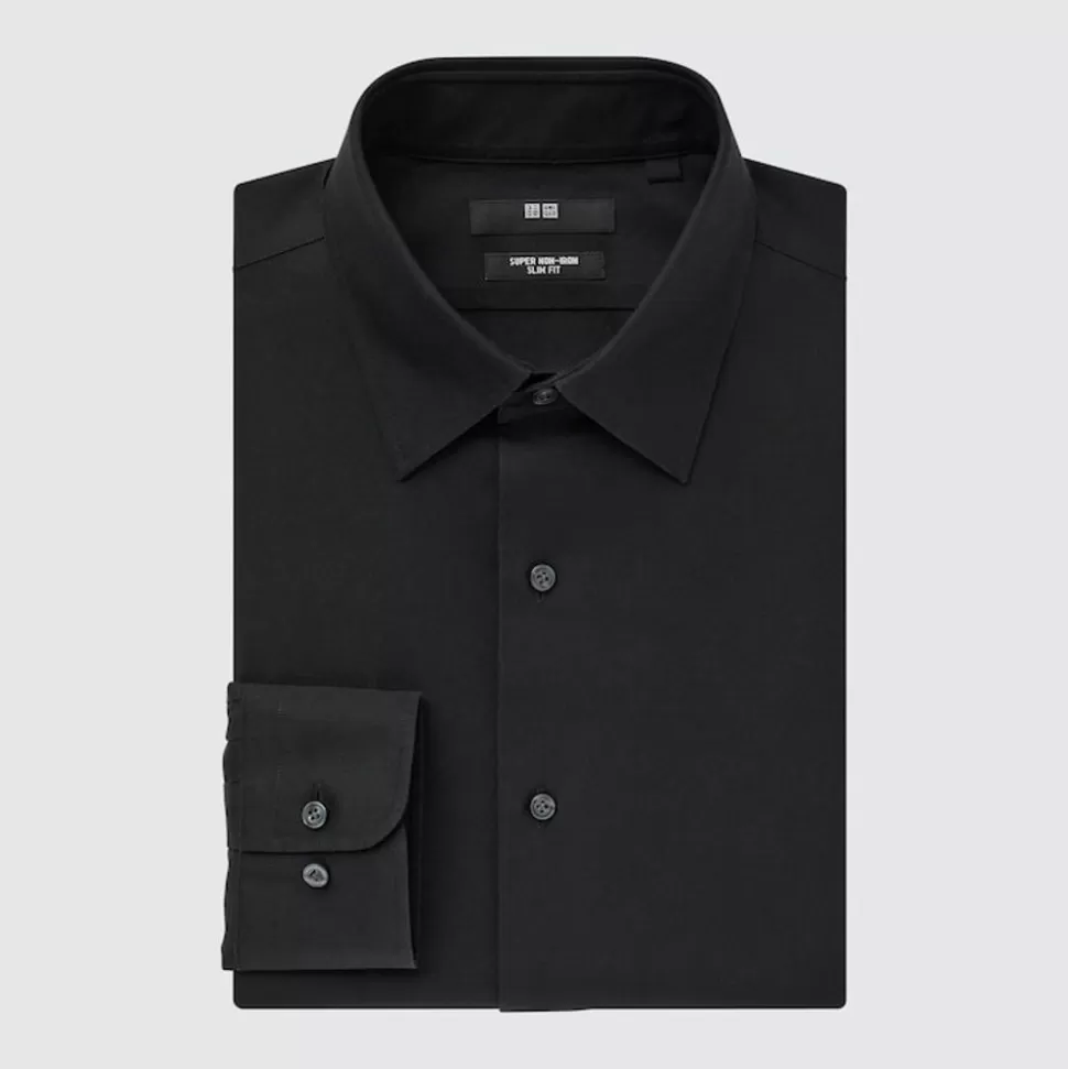 UNIQLO Hemden*Bugelfreies Langarm Hemd (Slim Fit)