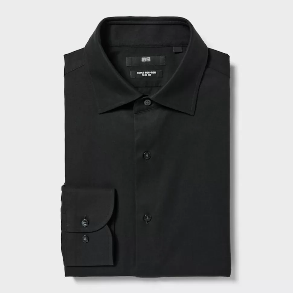 UNIQLO Hemden*Bugelfreies Langarm Hemd (Slim Fit)