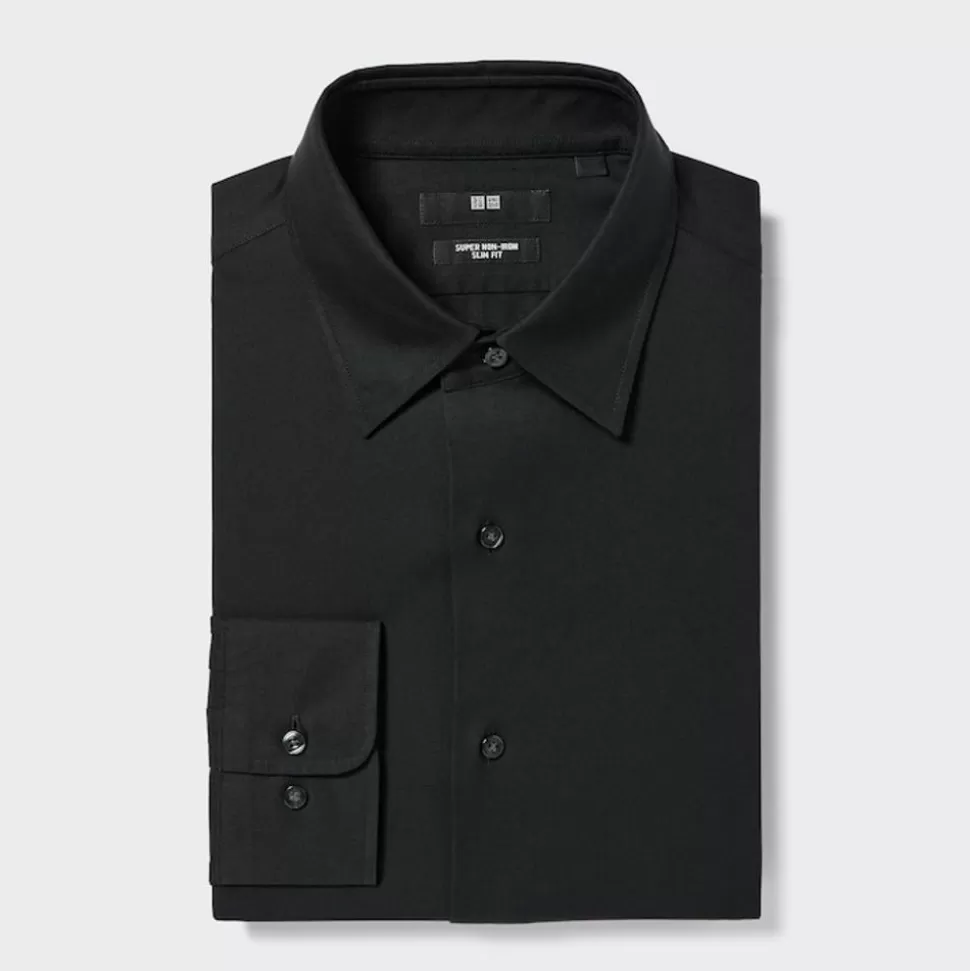 UNIQLO Hemden*Bugelfreies Langarm Hemd (Slim Fit)