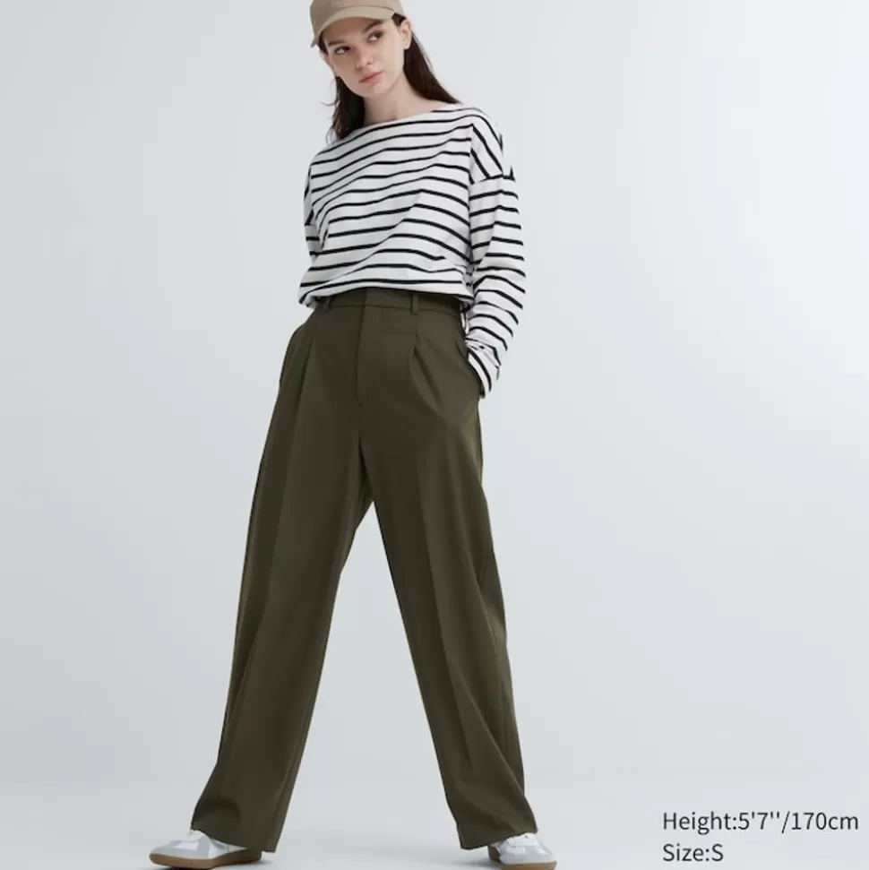 UNIQLO Hosen, Leggings & Jogginghosen*Bundfaltenhose (Wide Fit)