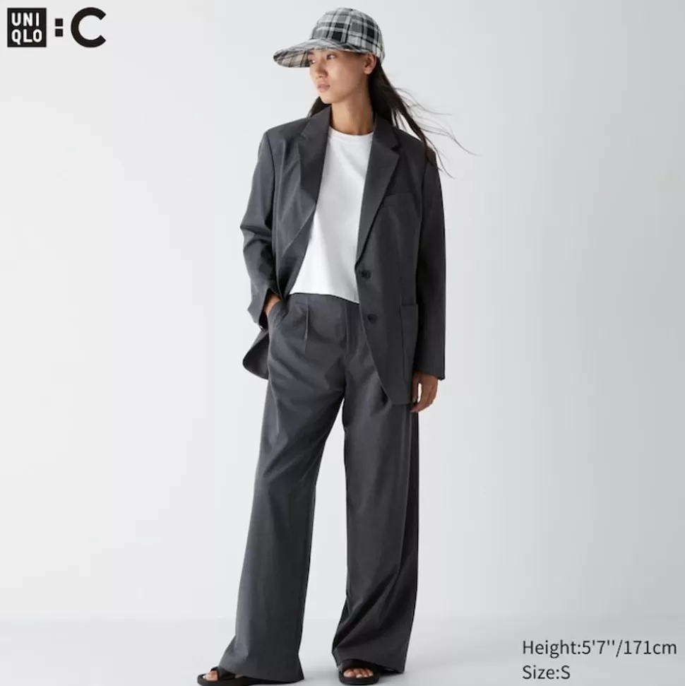 UNIQLO Hosen, Leggings & Jogginghosen*Bundfaltenhose (Wide Fit)
