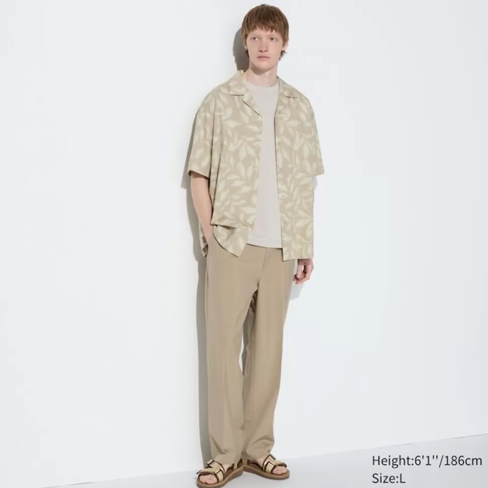 UNIQLO Hosen, Chinos & Jogginghosen*Bundfaltenhose (Wide Fit) Beige