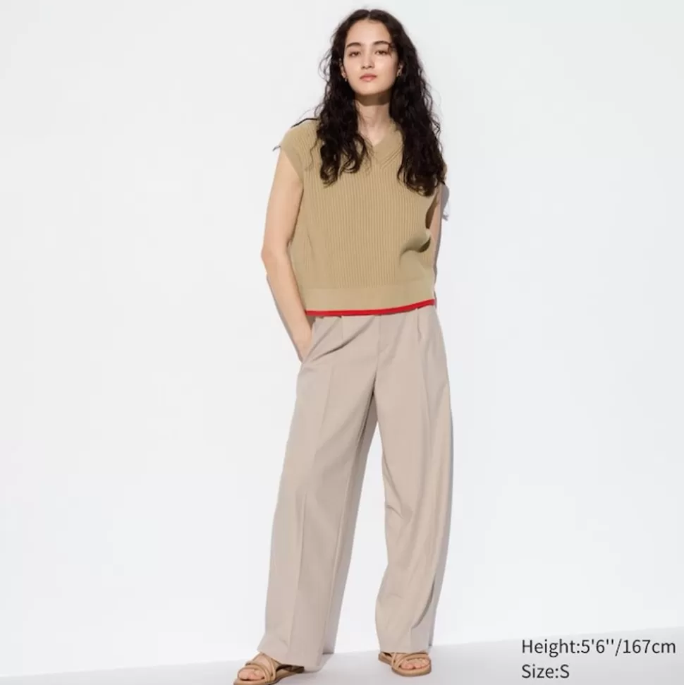 UNIQLO Hosen, Leggings & Jogginghosen*Bundfaltenhose (Wide Fit)