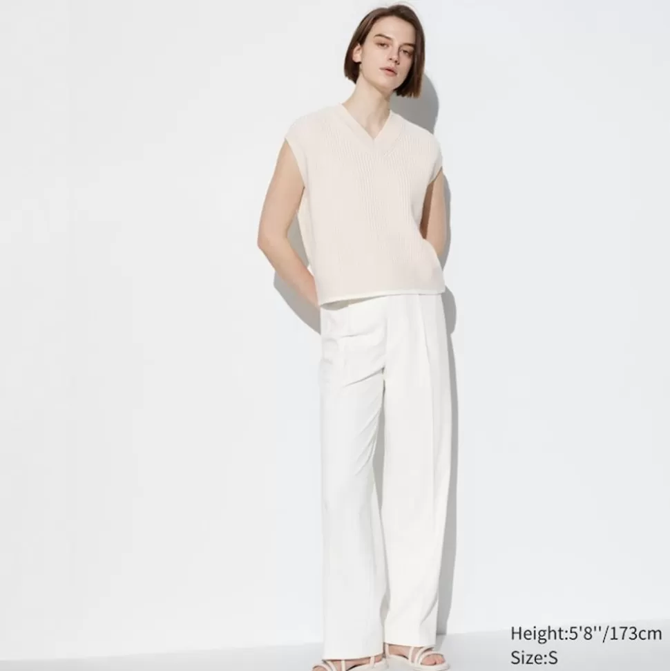 UNIQLO Hosen, Leggings & Jogginghosen*Bundfaltenhose (Wide Fit, Lang)