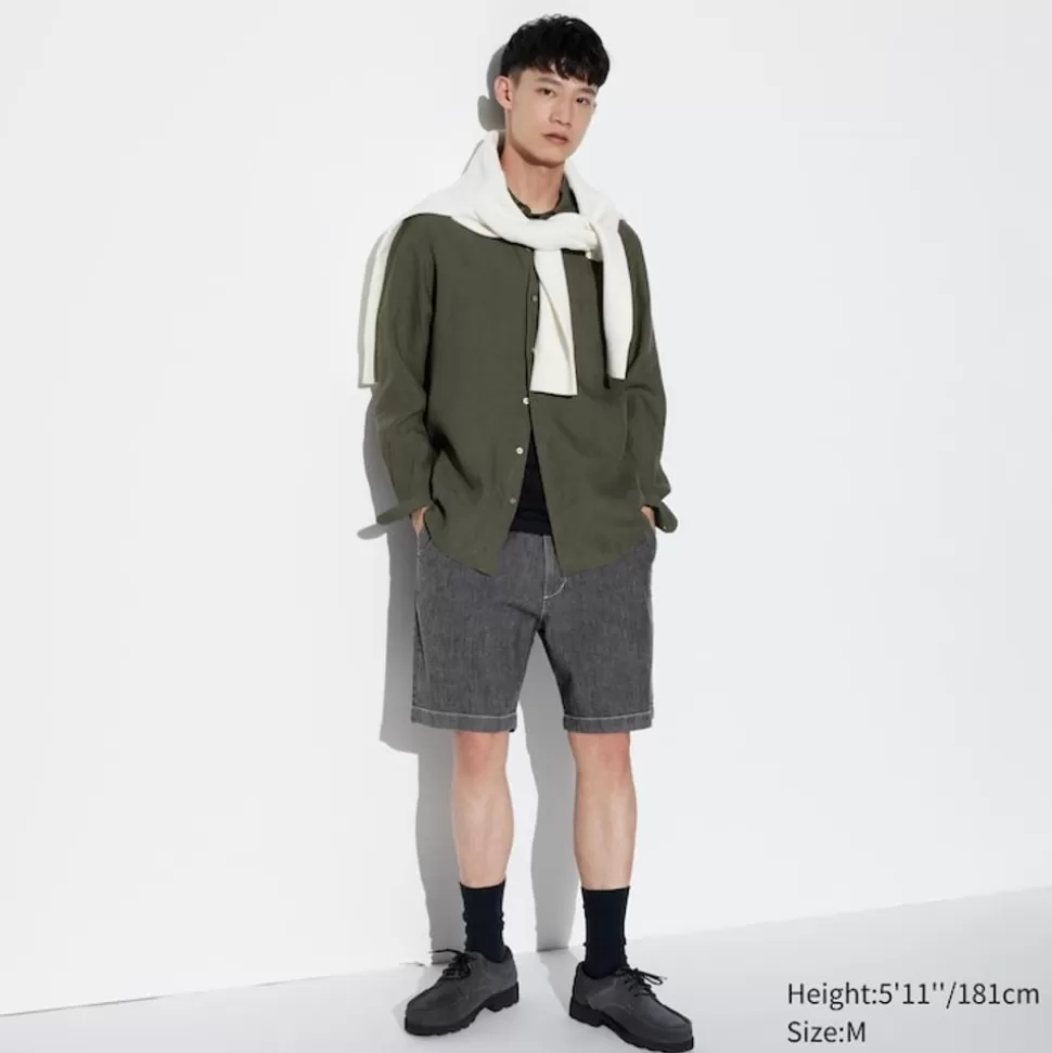 UNIQLO Shorts*Chambray Stretch Easy Shorts