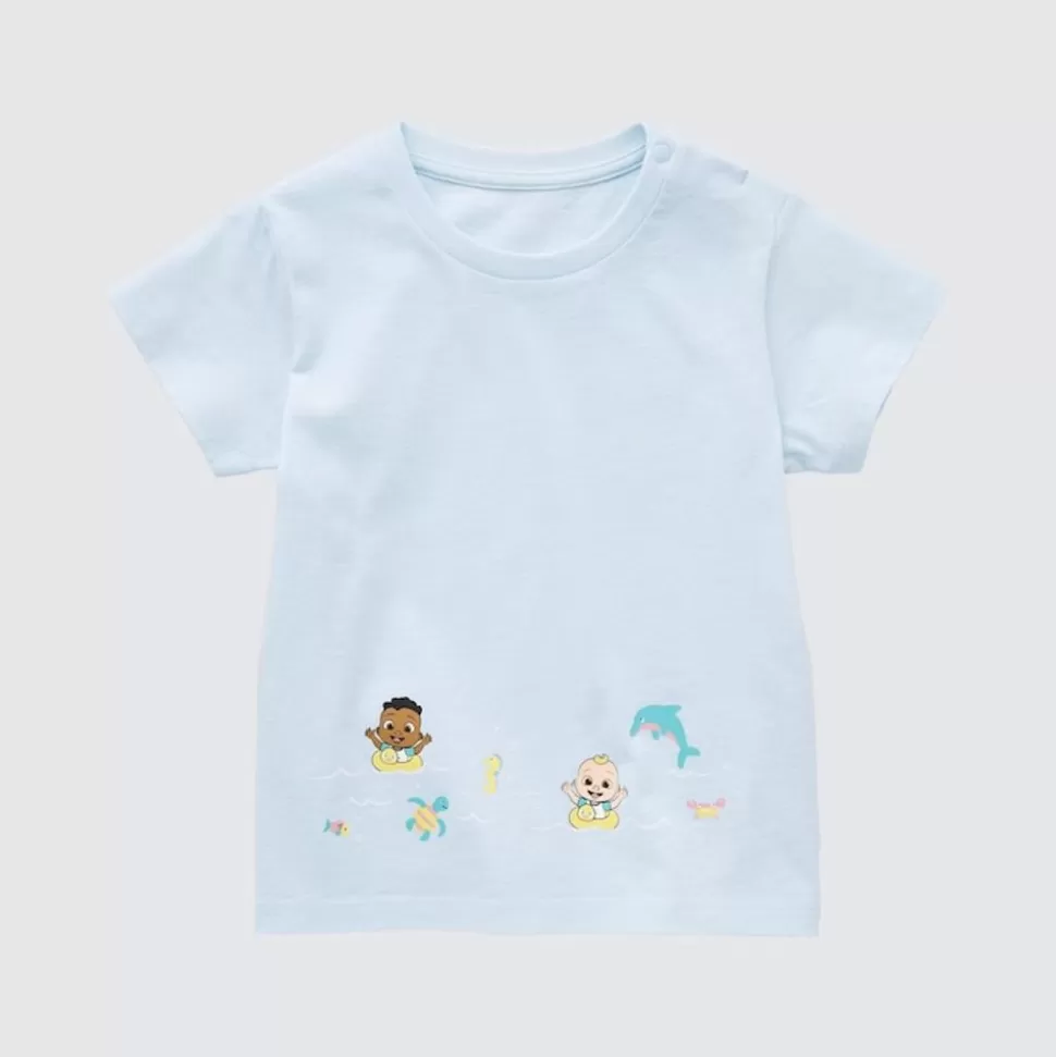 UNIQLO T-Shirts & Oberteile*Cocomelon Ut Bedrucktes T-Shirt Hellblau