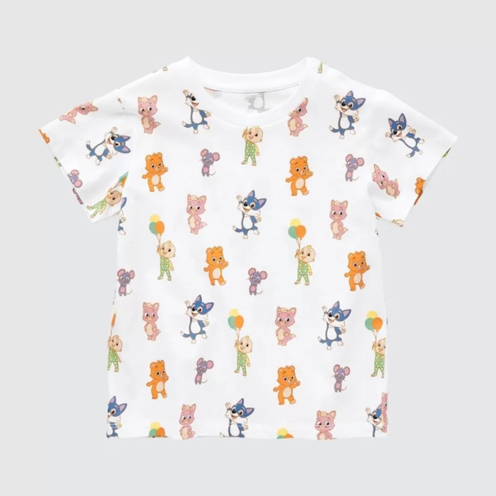 UNIQLO T-Shirts & Oberteile*Cocomelon Ut Bedrucktes T-Shirt Grauweis
