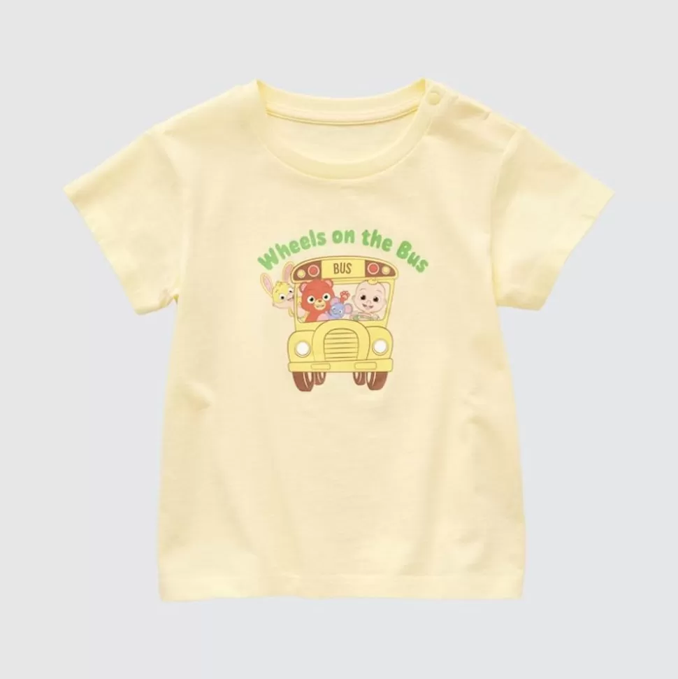 UNIQLO T-Shirts & Oberteile*Cocomelon Ut Bedrucktes T-Shirt Cremefarbig