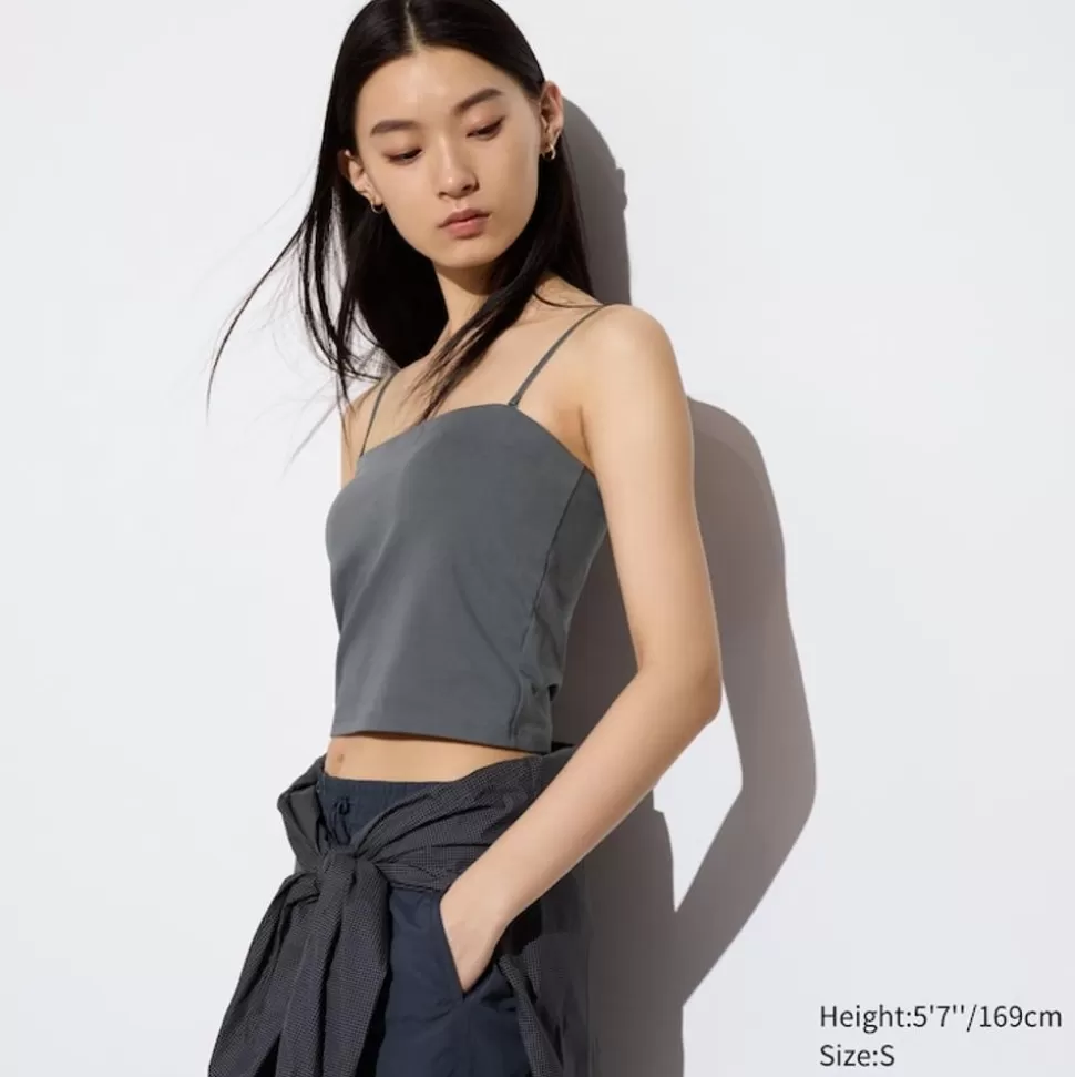UNIQLO Bh-Tops, Tanktops & Trägertops*Cropped Airism Bh-Schlauchtop