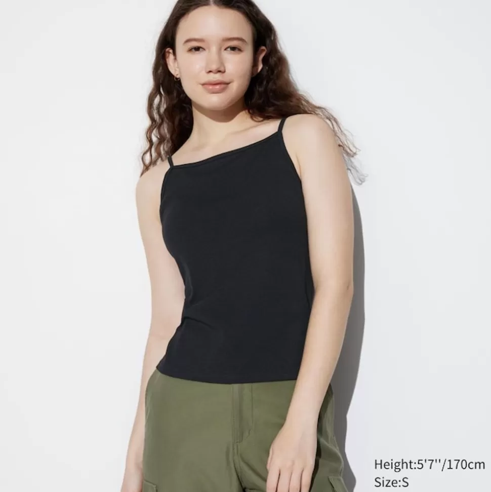 UNIQLO Bh-Tops, Tanktops & Trägertops*Cropped Airism Bh-Tragertop Mit Weitem Ausschnitt