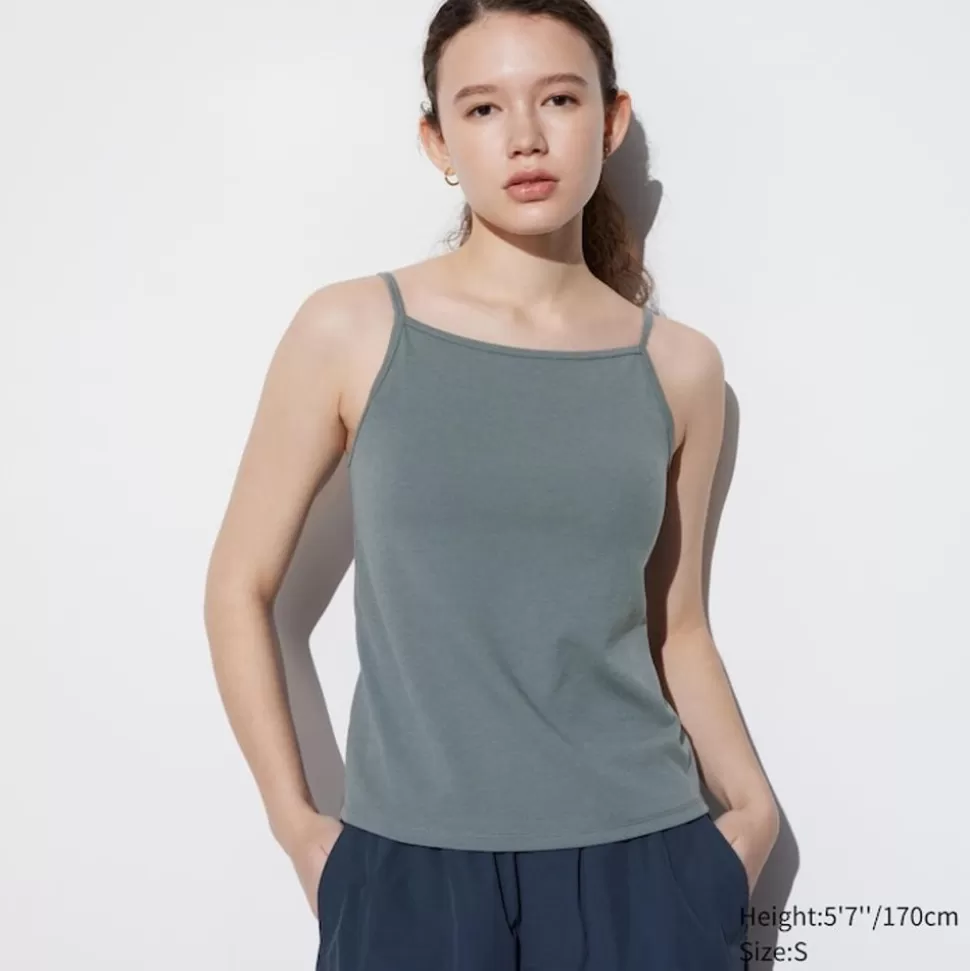 UNIQLO Bh-Tops, Tanktops & Trägertops*Cropped Airism Bh-Tragertop Mit Weitem Ausschnitt