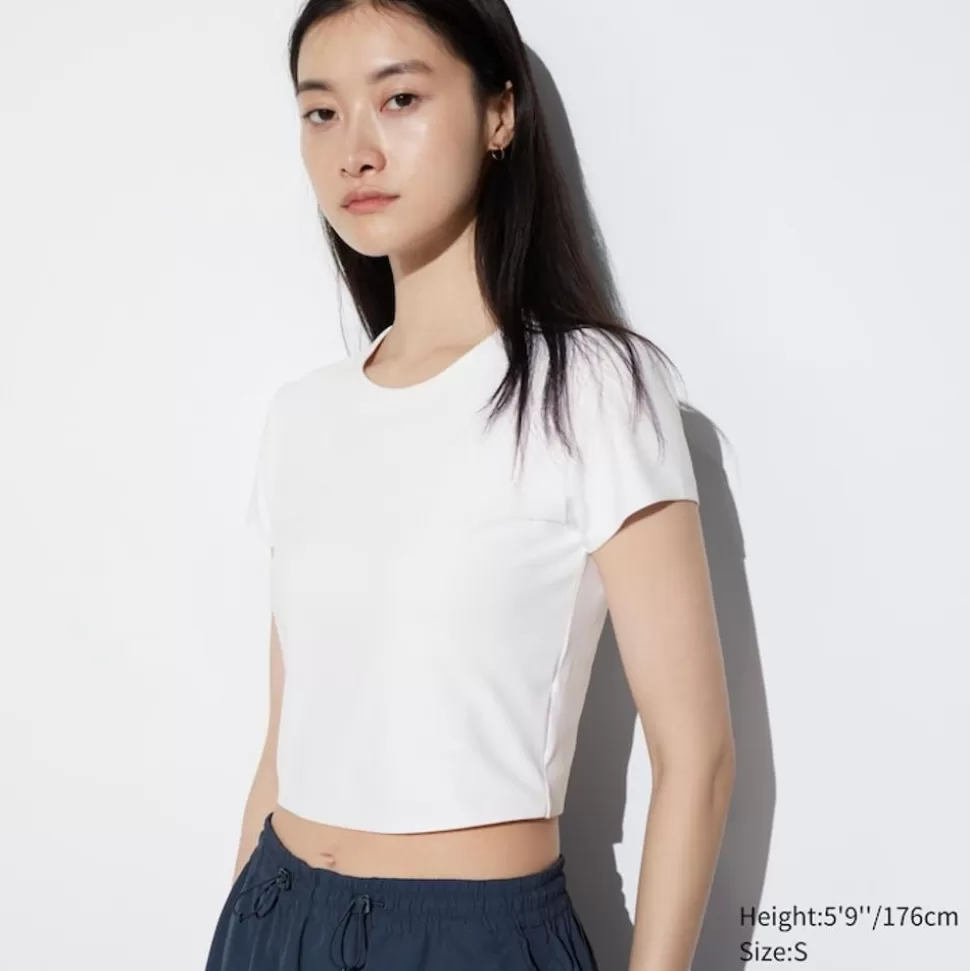 UNIQLO T-Shirts & Oberteile*Cropped Ultra Stretch Airism T-Shirt