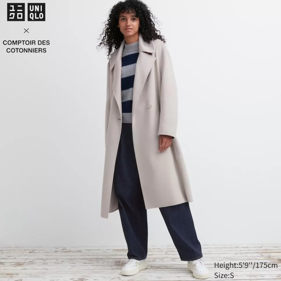 UNIQLO Mäntel, Jacken, Parka & Westen*Doppelt Gewebter Wollmix WickelMäntel