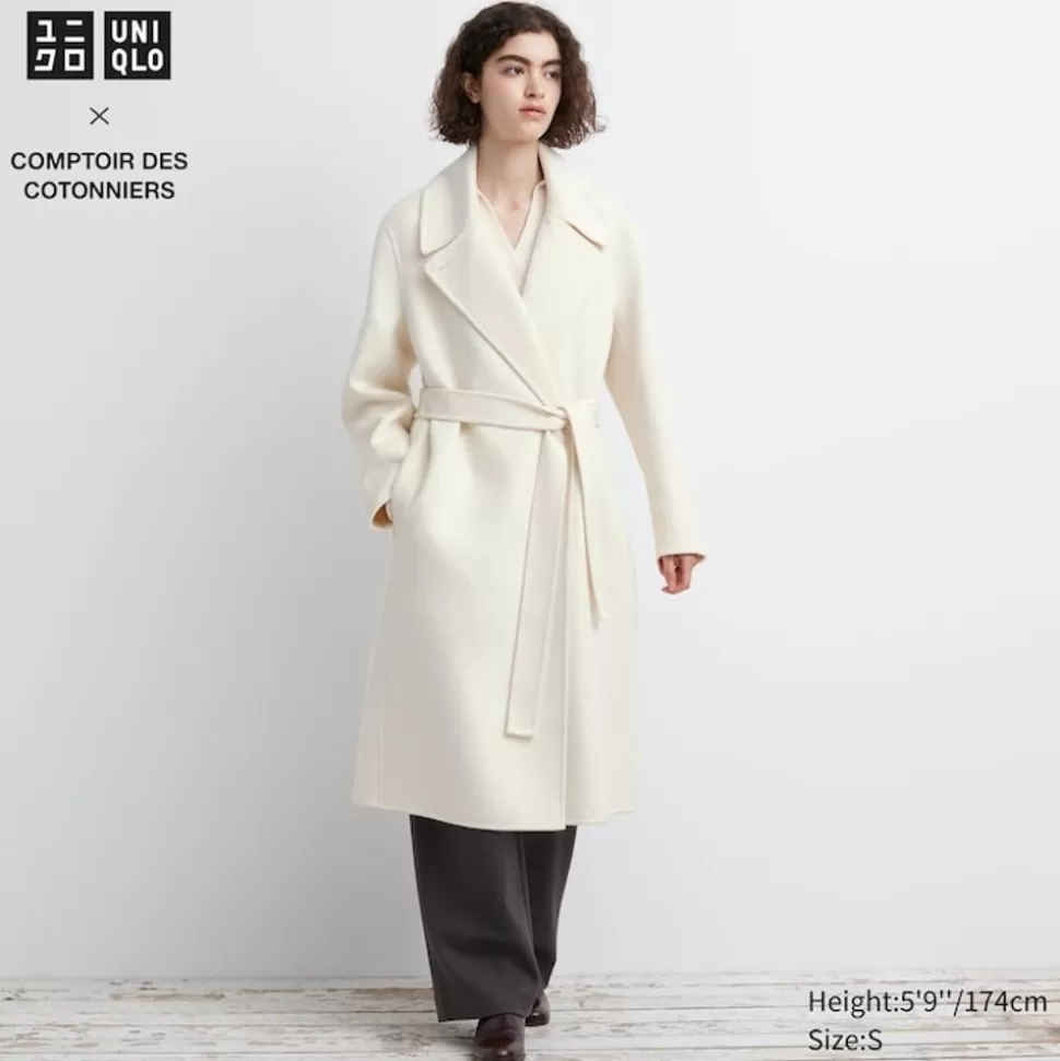 UNIQLO Mäntel, Jacken, Parka & Westen*Doppelt Gewebter Wollmix WickelMäntel
