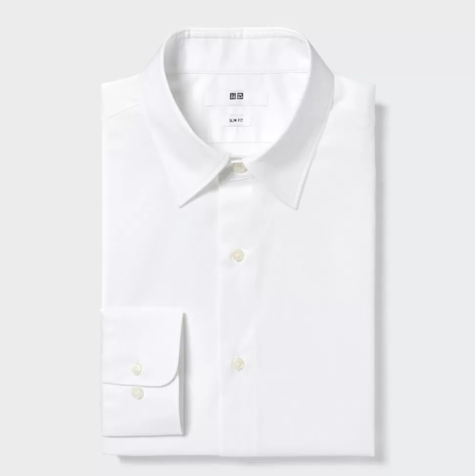 UNIQLO Hemden*Easy Care Stretch Langarm Hemd (Slim Fit)