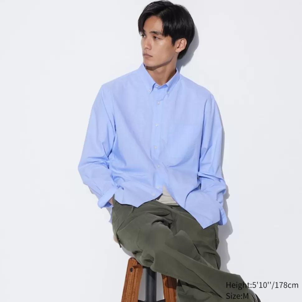 UNIQLO Hemden*Extra Feine Baumwolle Langarm Hemd