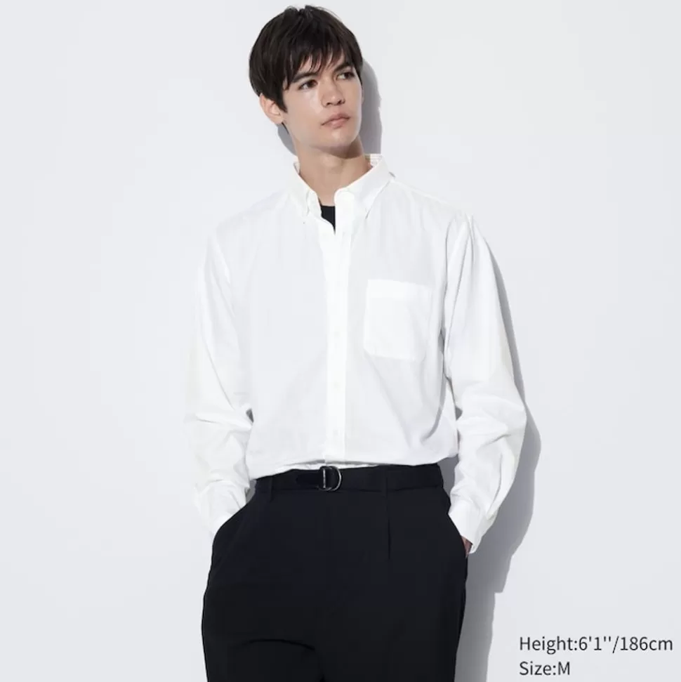 UNIQLO Hemden*Extra Feine Baumwolle Langarm Hemd