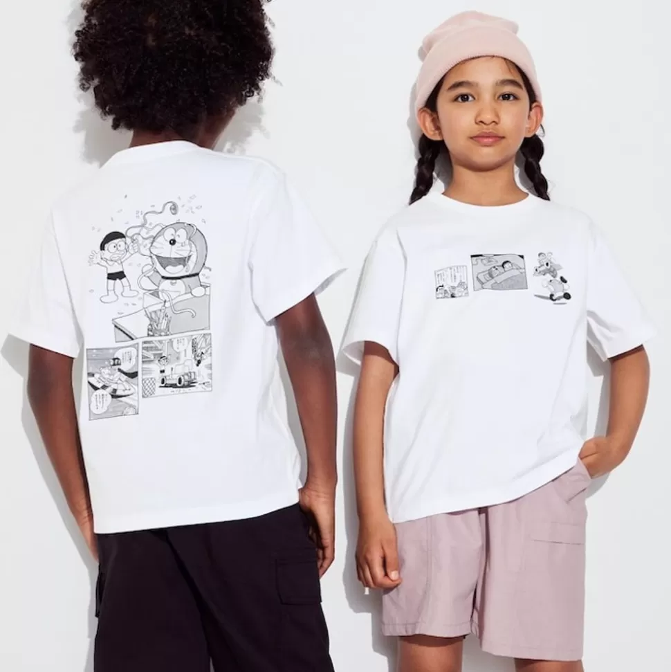 UNIQLO T-Shirts, Bh-Tops & Poloshirts*Fujiko F Fujio 90Th Ut Bedrucktes T-Shirt Weis