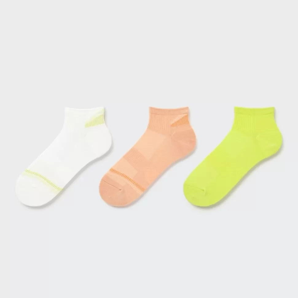 UNIQLO Socken, Strumpfhosen & Leggings*Gefutterte Sport Kurzsocken (3 Paar) Grauweis