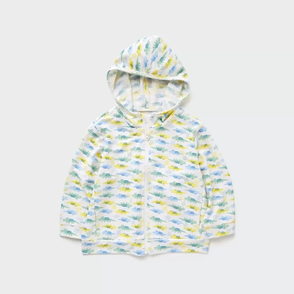 UNIQLO Kleidung Mit Uv-Schutz*Gemusterte Airism Mesh Sweatjacke Mit Kapuze Und Uv-Schutz