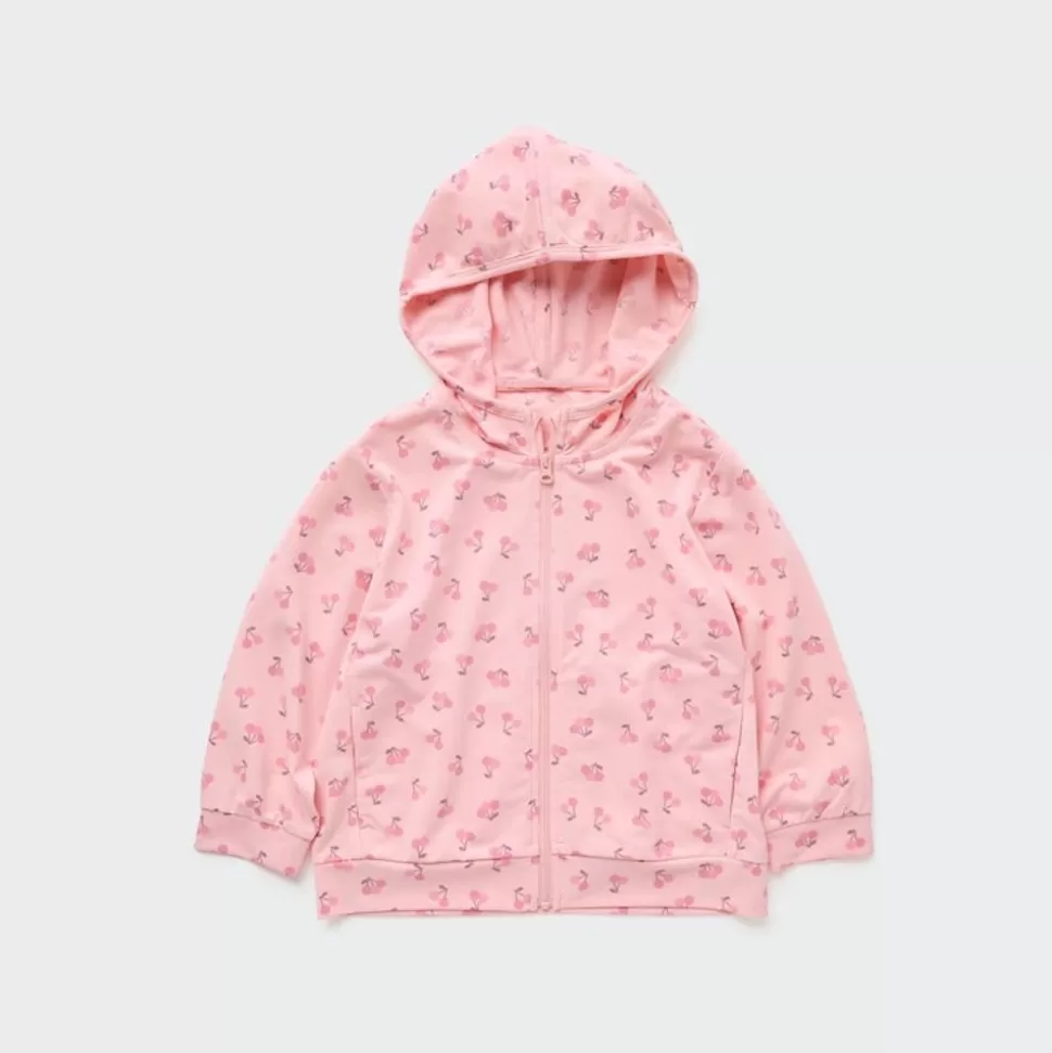 UNIQLO T-Shirts & Oberteile*Gemusterte Airism Mesh Sweatjacke Mit Kapuze Und Uv-Schutz