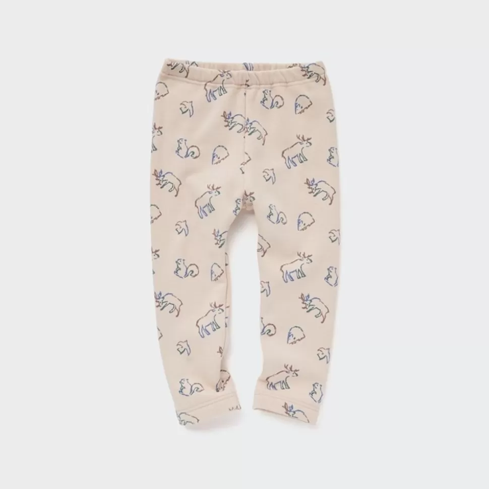UNIQLO Leggings*Gemusterte Fleece Leggings Beige
